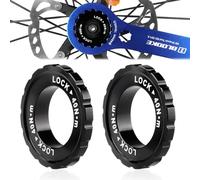 DIFLAX 2 Piezas Anillo de Bloqueo de Disco de Freno Compatible con Shima Compatible con Eje Pasante de 15/20 Mm 44x26x8 Mm Bloqueo Central de Buje de Bicicleta de Aleación