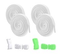 DIFLAX 2 Piezas de Cordones Elásticos - Cordones Elásticos sin Nudo, Planos, de cordones elásticos sin atar para niños y adultos, zapatillas cordones,cordones Ajustables planos Para Zapatos