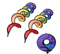 DIFLAX 2 Piezas Girouette Spirale, Molino De Viento Espiral, Hilandero Espiral Colgante, Coloridos Molinos De Viento En Espiral para Colgar, para patio, tienda de campaña, jardín, exterior