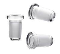 DIFLAX 3 Piezas Adaptador de Vidrio, 18mm Macho a 14mm Hembra, Conector para Pipa, Accesorios de Vidrio, Resistente, para accesorios de vidrio Bong