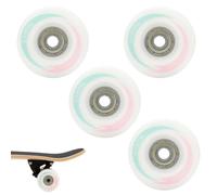 DIFLAX 4 Piezas Ruedas Patines Antideslizantes, Quad Ruedas con Rodamientos, PU Ruedas de Repuesto, Ruedas de Patines de Doble 58 * 32 mm para Patinaje de Doble Fila en Interiores o Exteriores