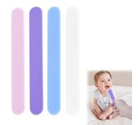 DIFLAX 40 Piezas Depresor Lingual de Plástico Depresores De Lengua Entrenador De Músculos De Lengua Portátil De Plástico Para Niños Depresores para Uso Médico Estético y Profesional (4 Colores)