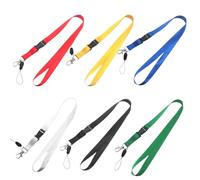DIFLAX 6 Piezas Correa para Cuello Llaves, Cordón Llavero Cuello, Lanyards con Cierre de Langosta Giratorio, Colgantes de Tarjetas de Identificación para Personal de Oficina de Estudiantes,multicolor