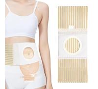 DIFLAX Faja para Colostomía Adulto, Cinturón de Ostomía Unisex, Cinturón de Ostomía CONFORT, Faja Colostomía para Hombre y Mujer, Cinturón Colostomía accesorios, Faja Cirugía Abdominal Hernia (L)