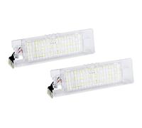 Difmqf LED Luz Matrícula Para Alfa Para Romeo 147 156 159 166 Brera Para Giulietta 940 Para MiTo GT Spider 939 Luces Matrícula LED CANBUS Blancas 12V 2835SMD