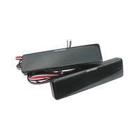 Difmqf Reflector en Parachoques Trasero Para Opel Para Vauxhall Vivaro Movano A Master Trafic Para Nissan Primastar Reflector De Parachoques Trasero Ahumado Negro Luz Freno Parada