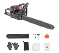 DIFU Motosierra de gasolina de 58 ccm, 20 pulgadas, portátil, con diámetro de corte de 50 cm, motosierra manual, con herramientas para tijeras de podar, tijeras de podar, corte de madera