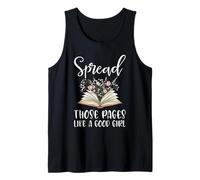 Difunde esas páginas como una Buena Chica Amante de los Libros Bookworm Camiseta sin Mangas