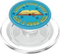 Difunde esas páginas como una Buena Chica Amante de los Libros Bookworm PopSockets PopGrip para MagSafe