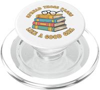 Difunde esas páginas como una Buena Chica Amante de los Libros Bookworm PopSockets PopGrip para MagSafe