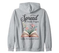 Difunde esas páginas como una Buena Chica Amante de los Libros Bookworm Sudadera con Capucha