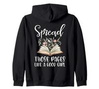Difunde esas páginas como una Buena Chica Amante de los Libros Bookworm Sudadera con Capucha
