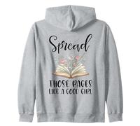 Difunde esas páginas como una Buena Chica Amante de los Libros Bookworm Sudadera con Capucha