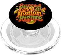 Difundir Amor y Derechos Humanos Cita de protesta Arte Colorido PopSockets PopGrip para MagSafe
