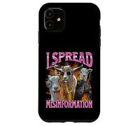 Difundir Desinformación Divertida Cabra Humor Adulto Meme Bootleg Carcasa para iPhone 11
