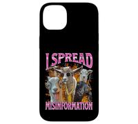 Difundir Desinformación Divertida Cabra Humor Adulto Meme Bootleg Carcasa para iPhone 14 Plus