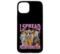 Difundir Desinformación Divertida Cabra Humor Adulto Meme Bootleg Carcasa para iPhone 15 Plus