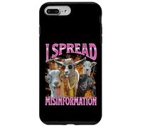 Difundir Desinformación Divertida Cabra Humor Adulto Meme Bootleg Carcasa para iPhone 7 Plus/8 Plus