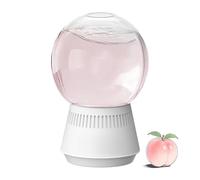 Difusión de aroma en 360 grados, aromaterapia invertida con forma de bola de nieve, ambientador, fragancia natural de larga duración para el hogar, el coche o el baño (Peach)