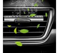 Difusor Aceites Coche Difusor de Clip de coche para mascotas para CarOffice, cocina, baño, Clip cilíndrico, casas, ventilación de coche, esencial, accesorios de Interior de coche (Silver, One Size)