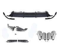 Difusor Alerón para Accord 2018-2021 Difusor De Parachoques Trasero Labio Silenciador Punta De Escape Divisor Cubierta Lateral Parachoques Difusor Trasero(Silver-Black)