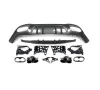 Difusor Alerón para Benz Clase A W177 Hatchback A35 A45 A200 A250 2018-2022 Difusor De Parachoques Trasero con Salida De Escape Parachoques Difusor Trasero