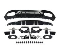 Difusor Alerón para Benz Clase A W177 Hatchback A35 Estilo para AMG 2018+ Difusor Trasero Y Tubo De Escape Negros Parachoques Difusor Trasero