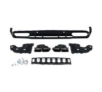 Difusor Alerón para Benz Clase C A205 C205 Coupé Y Cabrio para AMG 2014-2021 Difusor Trasero + Salidas De Escape Parachoques Difusor Trasero