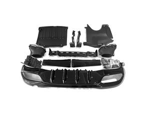 Difusor Alerón para Benz Clase C W206 C260 C300 2022-2025 Difusor De Labio De Parachoques Trasero Estilo C63 Parachoques Difusor Trasero