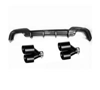 Difusor Alerón para Serie 3 G20 325i 325li Sport 2019-2020 Difusor Trasero Labio De Parachoques Divisor Y Punta Tubo Escape Parachoques Difusor Trasero(Carbon Fiber Look)