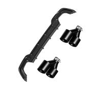 Difusor Alerón para Serie 3 G20 325i 325li Sport 2019-2020 Difusor Trasero Labio De Parachoques Divisor Y Punta Tubo Escape Parachoques Difusor Trasero(Glossy Black)