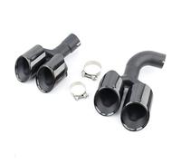 Difusor Alerón para X3 30i G01 G08 para LCI 2022-2025 Difusor Trasero De Cuatro Salidas con Puntas Escape Parachoques Difusor Trasero(Exhaust Pipe)