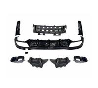 Difusor Alerón Parachoques Trasero Para Benz Para Clase S W223 S63 Para AMG S580 Sedan 4 Puertas Sport Silenciador Punta Tubo Escape + Kit Labios Difusor Parachoques Trasero