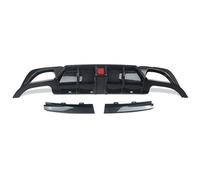 Difusor Alerón Parachoques Trasero Para Serie 3 G20 G21 Sport 330i 316d 318d 320Ld Para M340d 2019-2021 Con Terminales Escape Difusor Parachoques Trasero Labio Quad Pipes(Aspecto de fibra de carbono.)