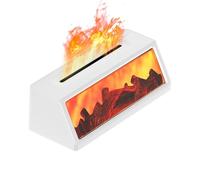 Difusor automático de aromaterapia, difusores de aromaterapia, retro, con forma de estufa de carbón, humidificador personal con luz, para escritorio, sala de estar, habitación de los niños