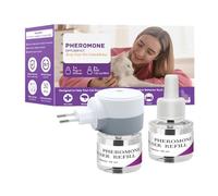 Difusor calmante para gatos - Dispositivo de relajación de enchufe seguro | Ayuda calmante para dormir para gatos, antiestrés para gatitos de interior, comodidad de pulverización, aromaterapia