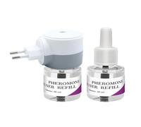 Difusor calmante seguro para gatos - Dispensador de feromonas plug-in con 2 rellenos de líquidos, kit calmante de comportamiento para interiores para pulverizar y aliviar el sueño, fórmula antiestrés