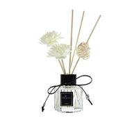 Difusor de aceite aromático, juego de 50 ml, elegante frasco de cristal con varillas naturales, aroma sin llama, con aceite esencial, difusor de aroma decorativo para dormitorio y salón, diseño
