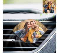Difusor de Aceite de Aromaterapia para Coche, Clip Difusor de Fragancia Personalizado con Foto para Coche, Salón, Oficina