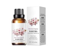 Difusor de aceite de aromaterapia soluble en agua para dormitorio, aroma relajante y calmante, líquido de recarga de aceite de aromaterapia puro, 30 ml HzN950 (C, 8,3 cm)