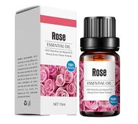Difusor de aceite esencial 100% aceite esencial de aromaterapia de plantas puras 10ML / botella para hacer velas, hacer jabón, difusor, humidificador Difusor de aceite esencial (Rosa)