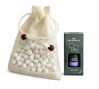 Difusor de Aceites Esenciales con Bolas Cerámicas - Aroma Lavanda 10 ml - Uso Relajante - Ideal para Baño, Dormitorio o Yoga - Sin Electricidad - Fácil Aplicación (Lavanda)