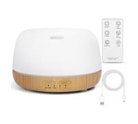 Difusor de aceites esenciales de 300 ml con control remoto, difusores ultrasónicos de aromaterapia, humidificador de aroma, vaporizador, temporizador de apagado automático para habitación y hogar