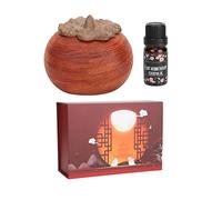 Difusor de aceites esenciales de madera, exquisito difusor de aromaterapia con botella de cristal y aceite esencial para relajarse, dormir, spa, hogar, dormitorio, oficina,