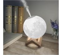 Difusor de aceites esenciales, lámpara de noche luna, 3 modos de iluminación, humidificador ultrasónico USB para hogar, dormitorio, oficina