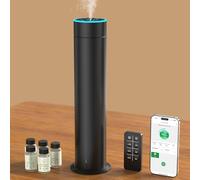 Difusor de aceites esenciales sin agua, difusor de aceites esenciales, 150 ml, cubre 1200 ft², cuadrados con control remoto e inteligente APP adecuado para el hogar, la habitación, la oficina, el spa