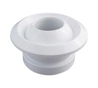 Difusor de aire de chorro de bola giratorio ajustable de 6 pulgadas para conductos HVAC - Ventilación ABS blanca de 200 mm de diámetro con control de flujo direccional de 360°, soffit o techo