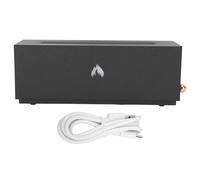 Difusor de Aire de Llama Aspecto de Chimenea 3D Fuego Multicolor Protección de Apagado automático 320 ml Humidificador de Aire de Niebla de Llama silenciosa para Dormitorio Oficina (Negra)