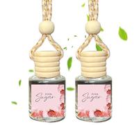 Difusor de aire para automóvil,Perfume de aire para automóvil,Ambientador de fragancia para coche colgable | Aromaterapia con aroma a botella de vidrio para coche, difusor de de larga duraci