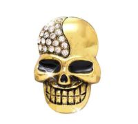 Difusor de aire para coche con forma de calavera, ambientador de aire, adorno de coche gótico, decoración creativa del tráfico aéreo, accesorio interior perfumado para Navidad y uso diario